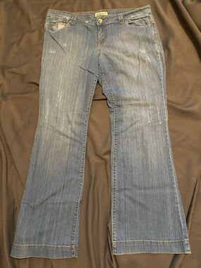 lei Women's Light Blue Flare Jeans